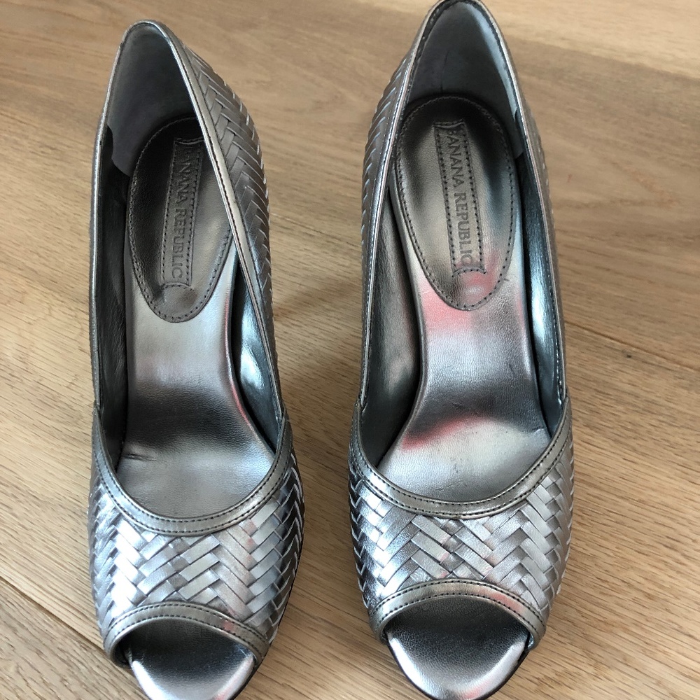 Silver Pumps